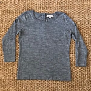 Loft Grey 3/4 sleeve Sweater